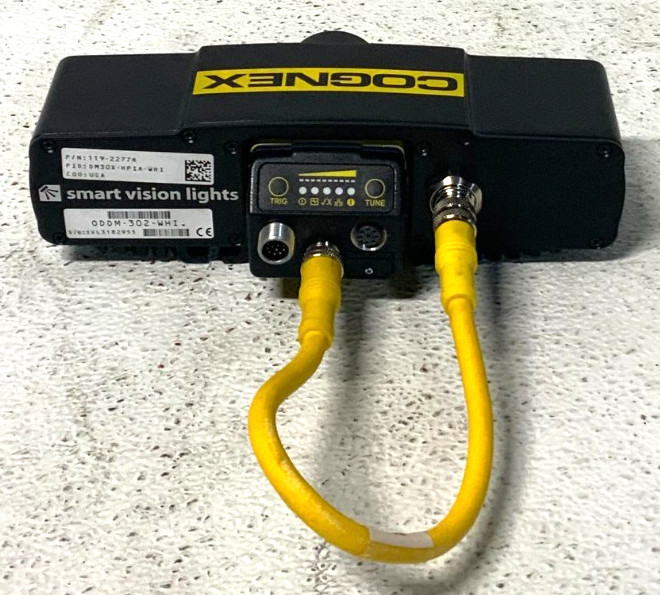New Cognex DM363X-L Barcode Reader Scanner w/ ODDM-302-WHI Smart Vision Lights