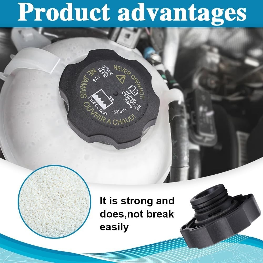 Radiator Surge Tank Coolant Reservoir Cap RC98 for Chevy GMC Cadillac Buick