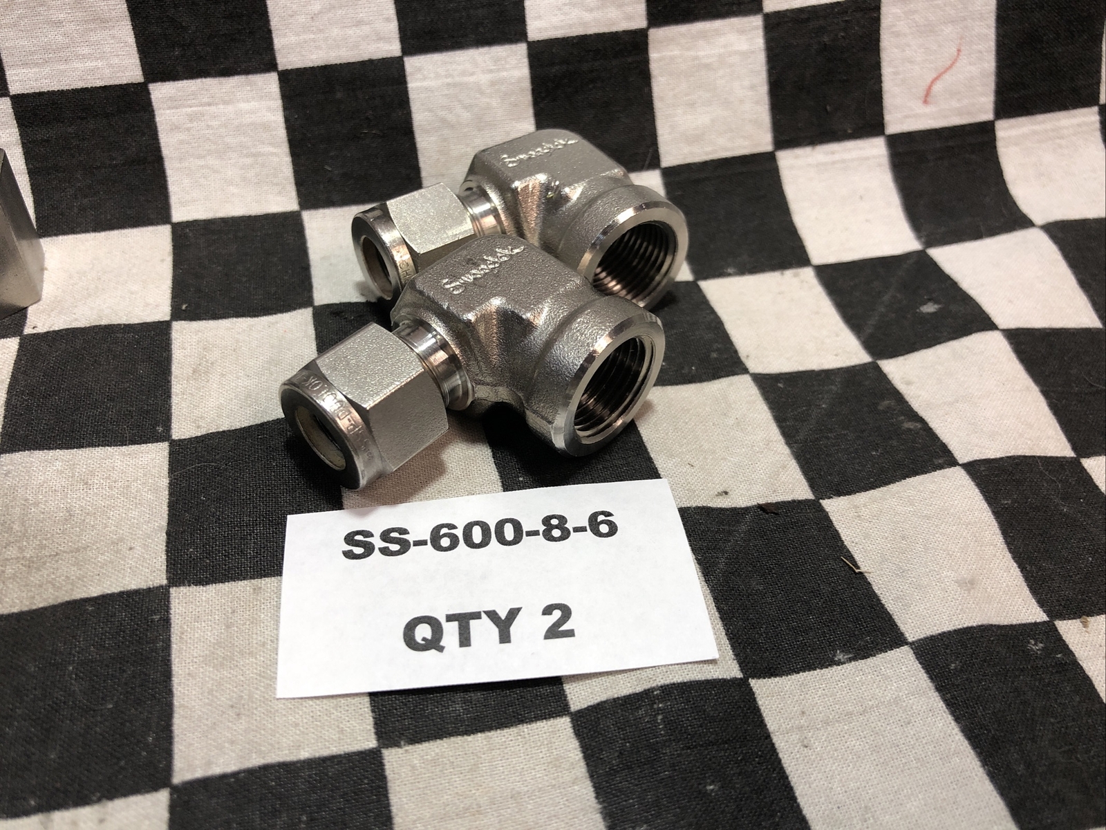 SWAGELOK FEMALE ADAPTER, SS-400-7-4, SS-600-7-4, SS-600-8-6, LOT OF 9 #1622T6