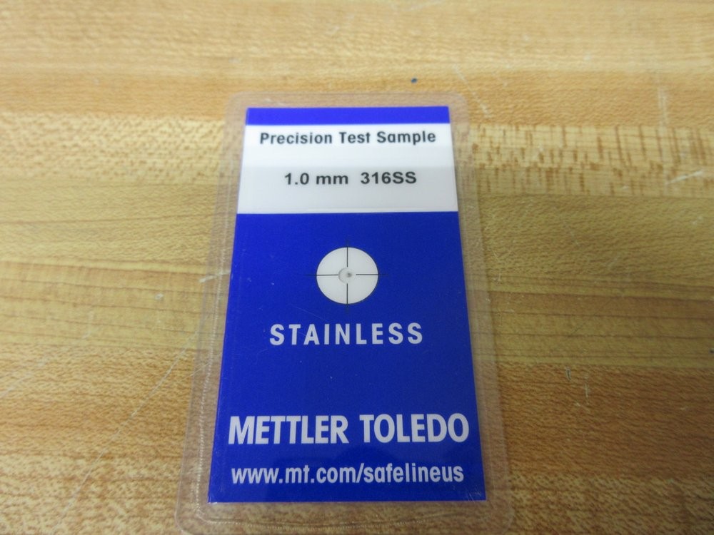 Mettler Toledo 1.0MM 316SS Safeline Metal Detection Test Card TC1 (Pack of 2)