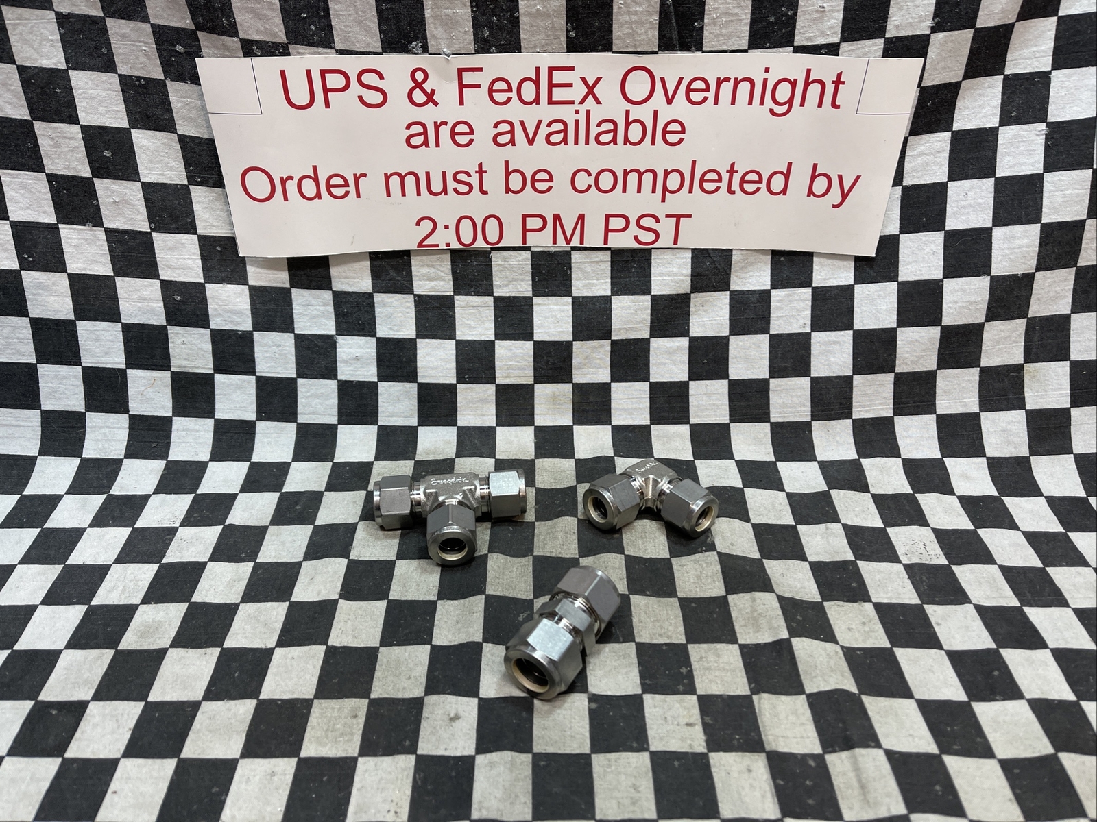 SWAGELOK TEE ELBOW 1/2″ SS-810-3 SS-810-9 UNION 5/8″ SS-1010-6, LOT OF 3#1606V46