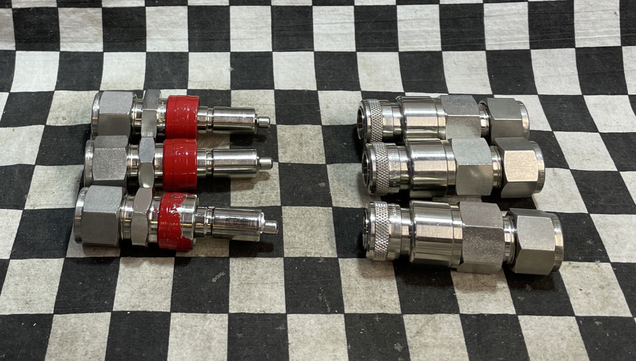 SWAGELOK SS-QC8-D-810 & SS-QC8-B-810IS, Quick Connect 1/2″, LOT OF 3 SET #1326V6