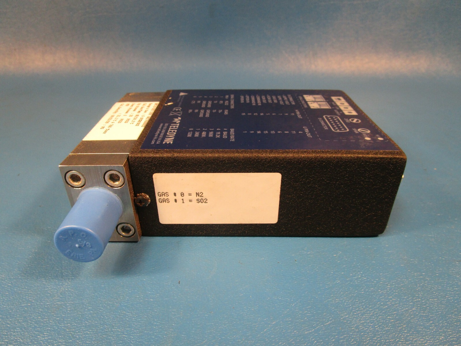 Teledyne Hastings HFC-D-302 Flow Controller, Range: 6, Gas: SCCM/SO2, 20 PSIG Up