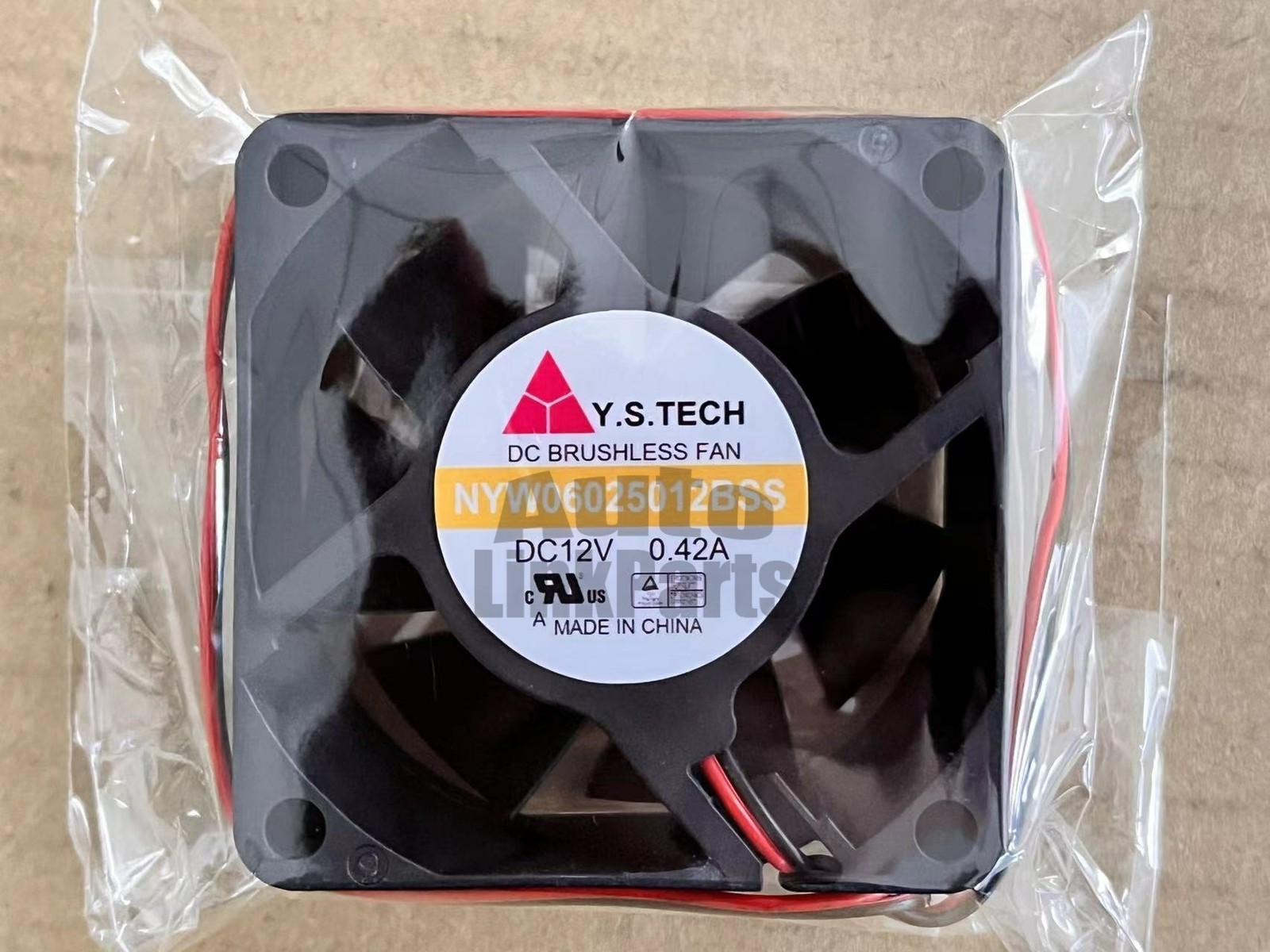 For Y.S.TECH 6025 NYW06025012BSS DC12V 0.42A 6CM 2pin cooling fan