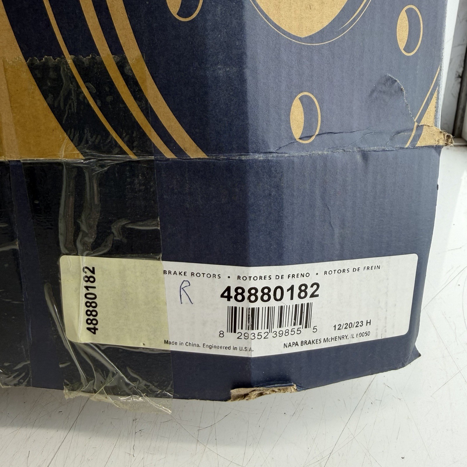 NAPA 48880182 Brake Rotors Set (2) New Open Box Chrysler Dodge Jeep