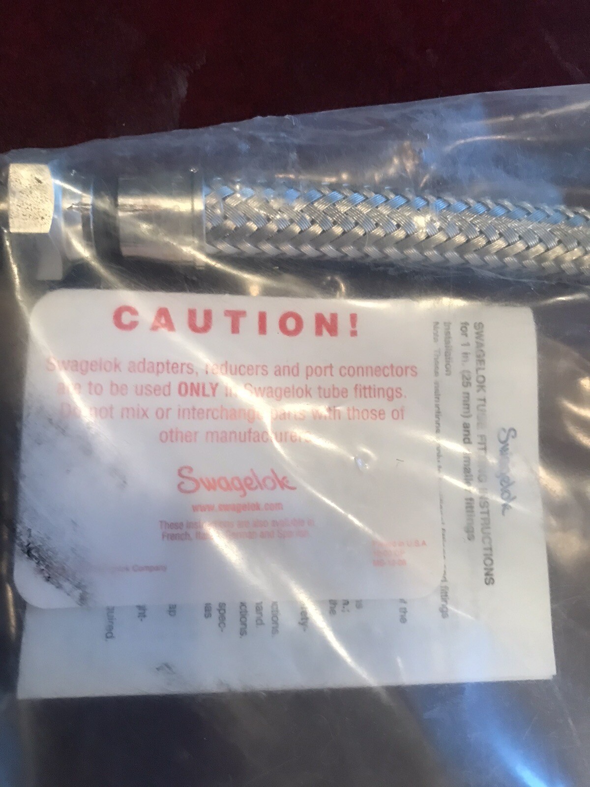 ⚡️NEW!⚡️ Swagelok Flexible Metal Hose SS-FM4TA4SL4-32 – ships FAST