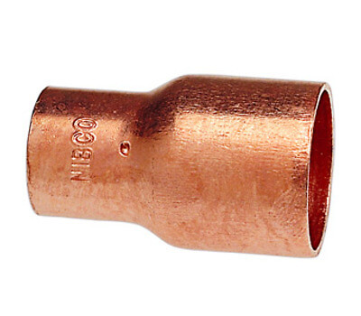 1-1/2″ x 1/2″ Sweat Wrot Copper Reducing Coupling with Stop, Lead-Free