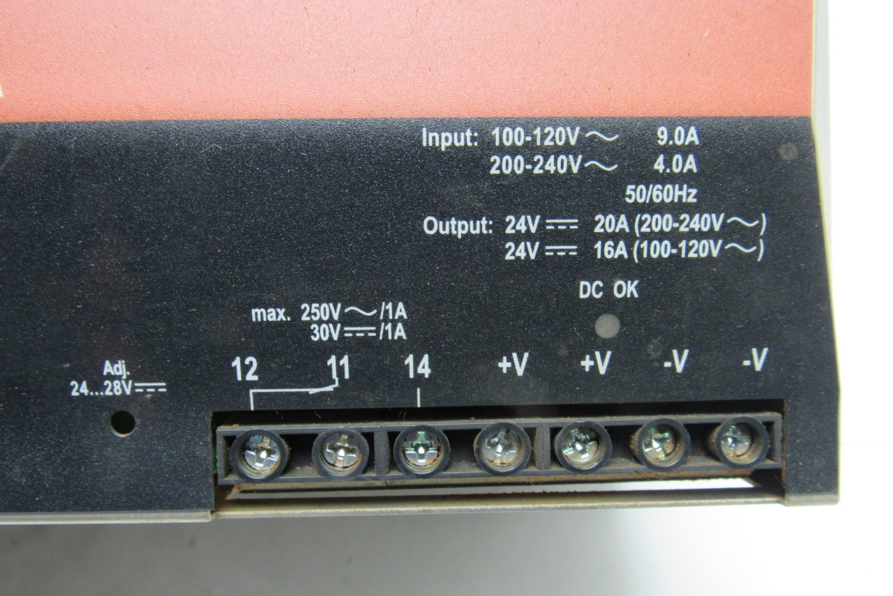 Weidmuller 8778870000 500W 250V Input 24V 20A AC/DC Converter Power Supply