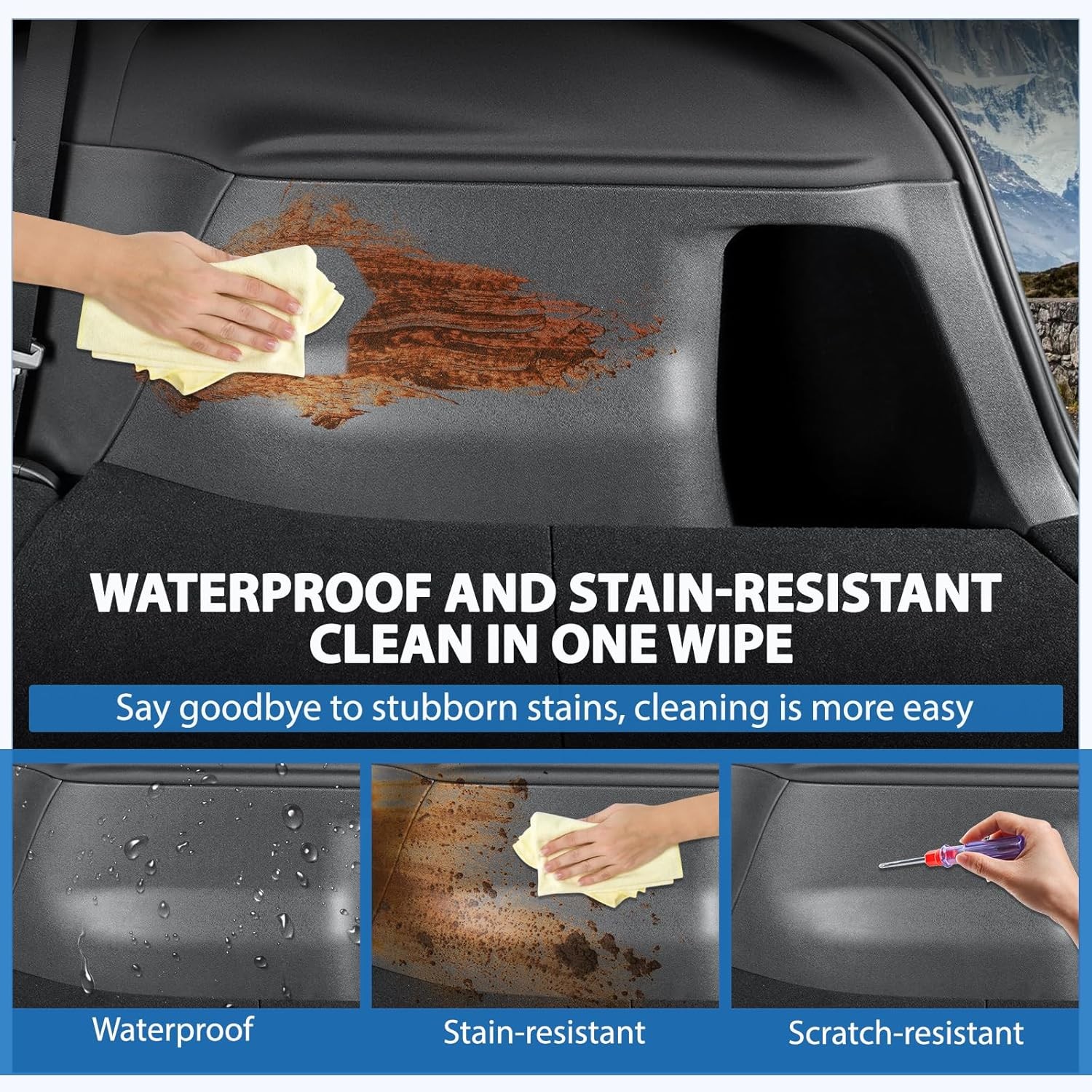 Rear Trunk Side Protective Cover Compatible with Tesla Model Y Juniper 2025 2…