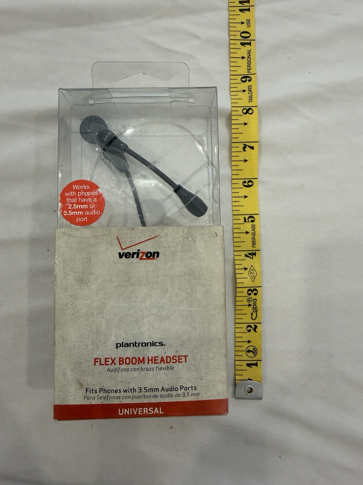 Verizon PLANFLXBOMT25 Plantronics Flex Boom Headset