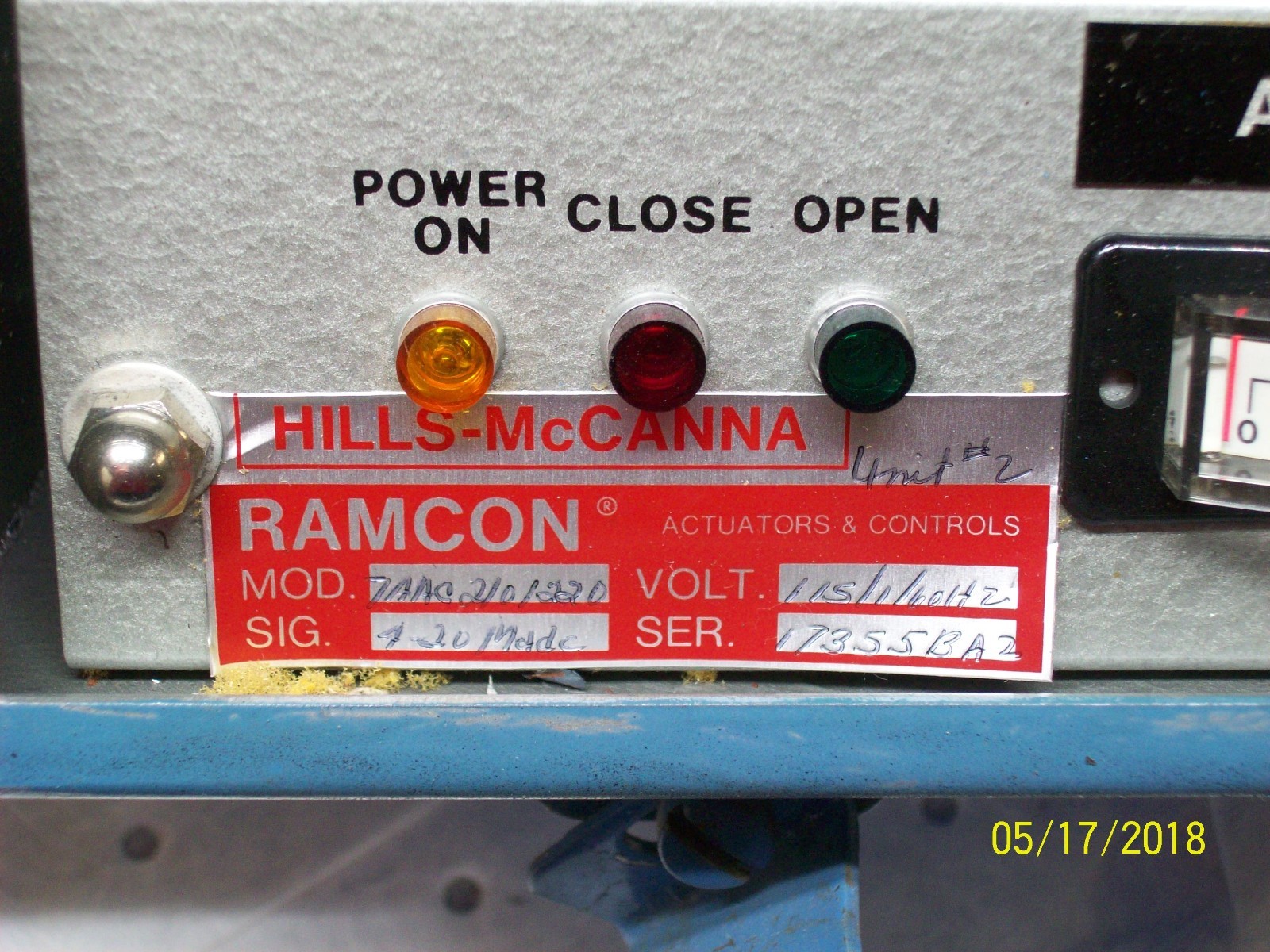 HILLS-McCANNA RAMCON CONTROL 4-20 MADC , 7AAC2101220