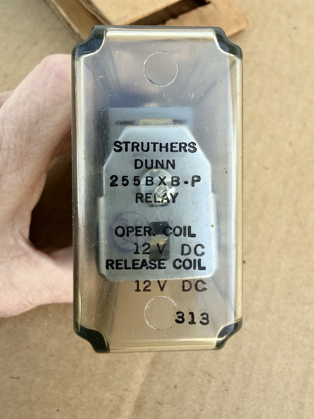 Vintage New Old Stock Struthers Dunn 255BXB-P-12 V DC Relay 255BXB-P