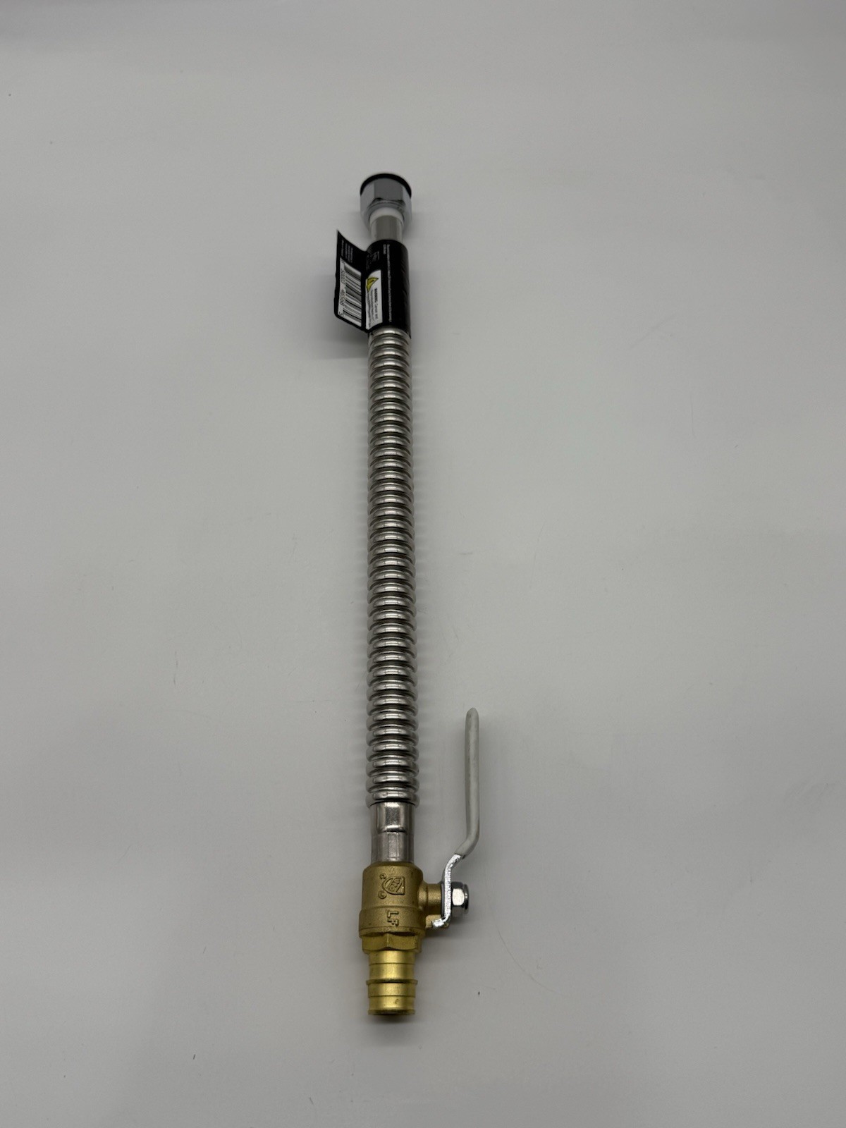 Apollo 3/4″ PEX-A x FNPT Water Heater Connector 18″ Stainless with Ball Valve