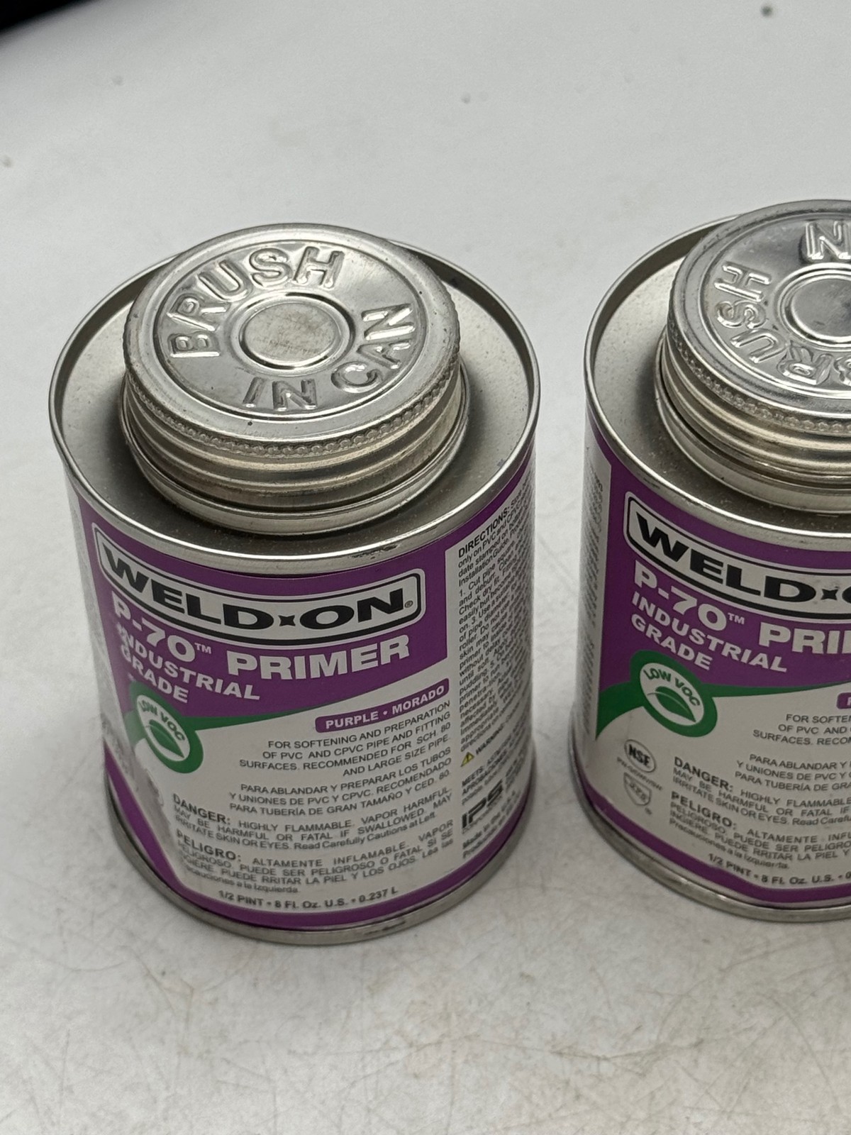 Weld-On P-70 Primer PVC Primer Purple 8 fl oz Can Lot of 5 Industrial Grade