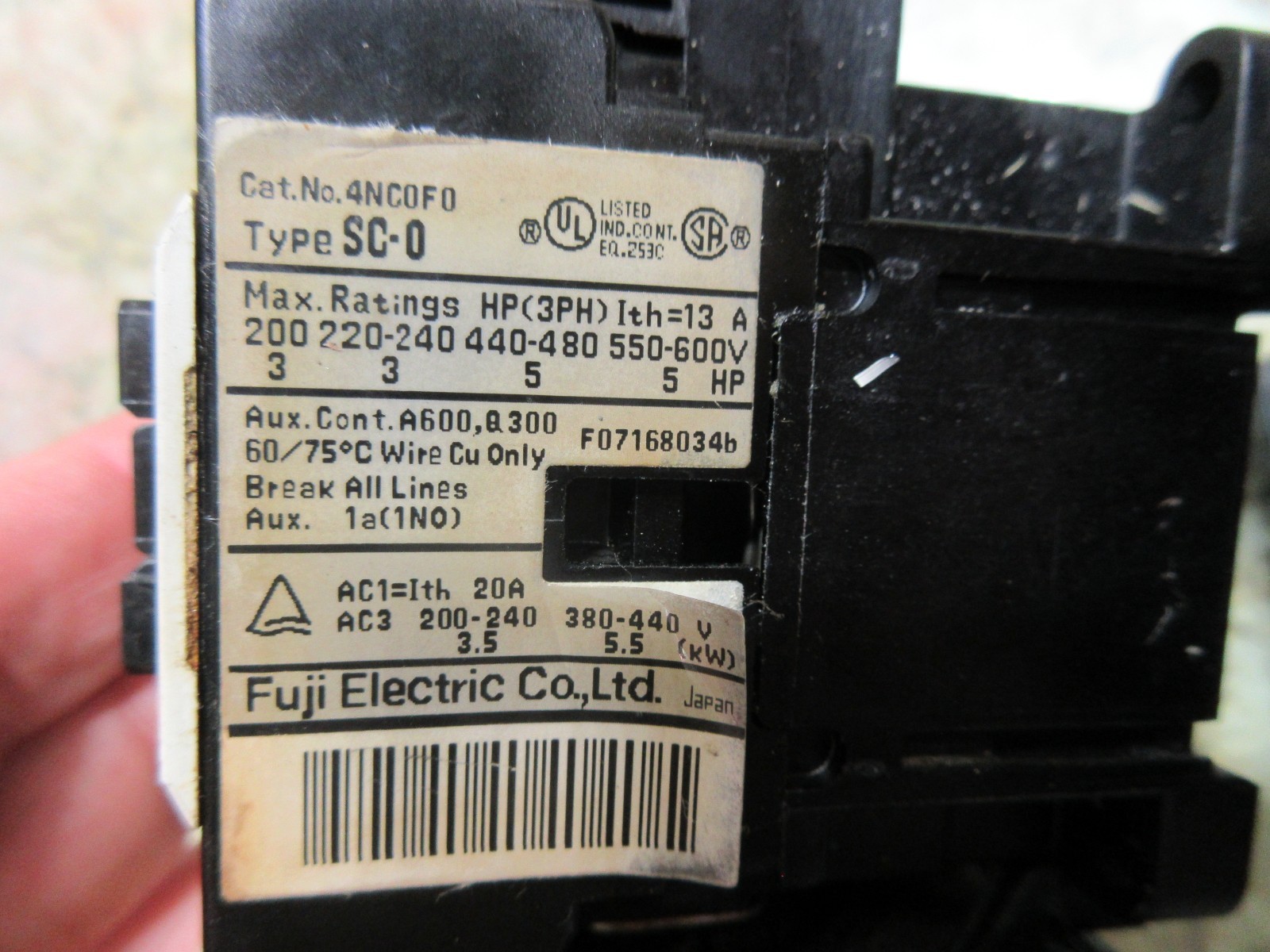 FUJI AUTO BREAKER CAT.NO.4NC0F0 TYPE SC-0 [13] A2 LOT OF 2 MIGHTY COMET VMC-500
