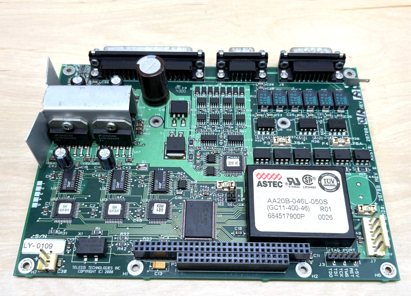 Telesis 28788-01 Rev B Communication Board for TMC420 Pinstamp Controller