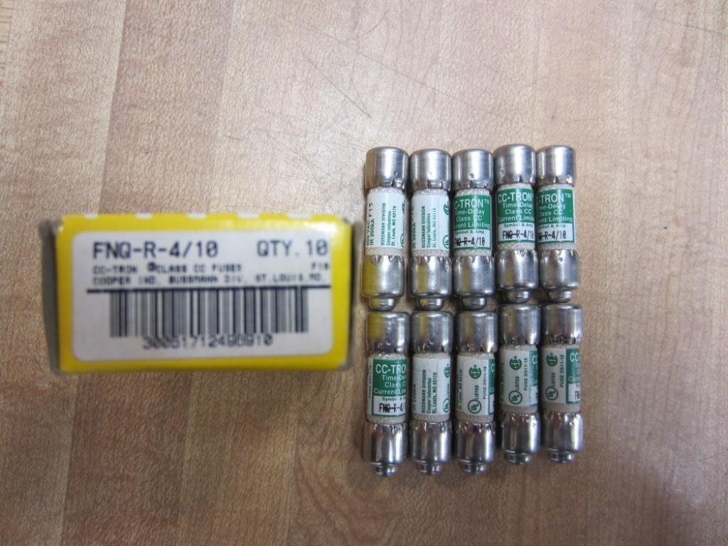 Bussmann FNQ-R-4/10 CC-Tron FNQR410 Fuse 4/10 Amp (Pack of 10)