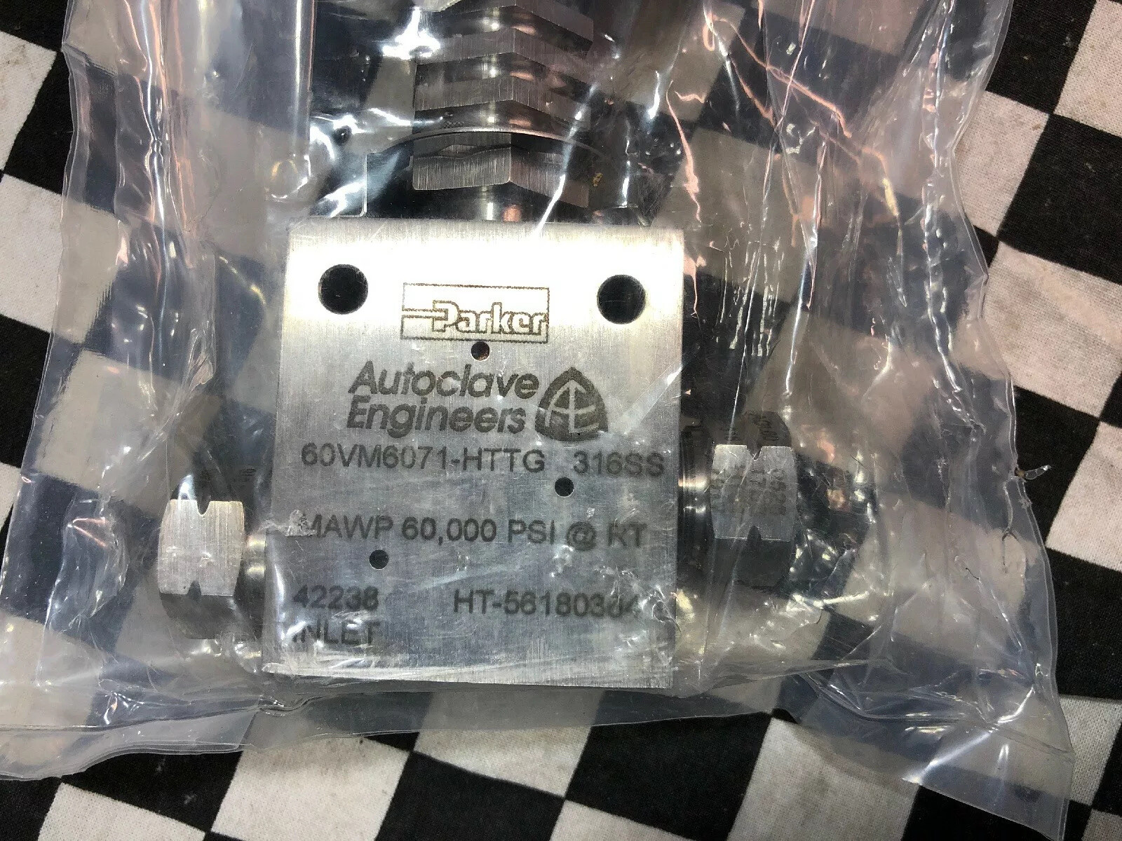 AUTOCLAVE ENGINEERS High Pressure Valve, 60VM6071-HTTG, 60VM6071HTTG SHIPSAMEDAY