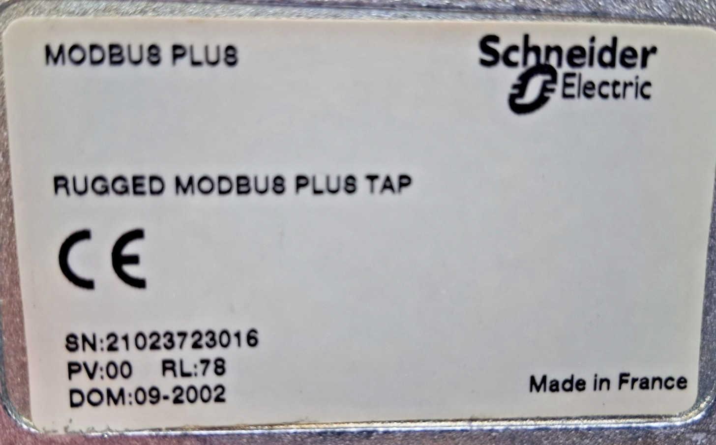 Schneider Modicon Modbus Rugged Modbus Plus Tap