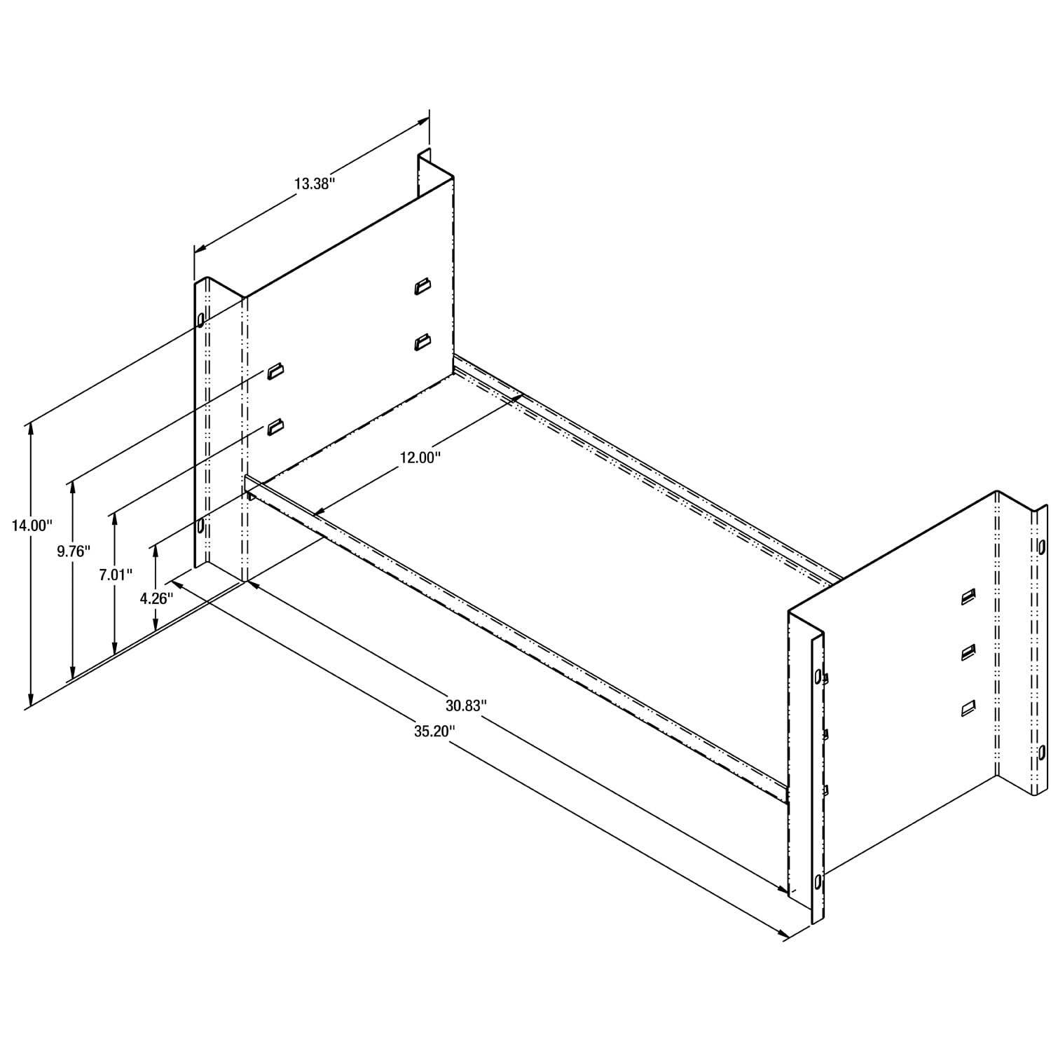 Buyers Products 1701072 Universal Shelf Kit for 18x18x36 Underbody Truck Tool