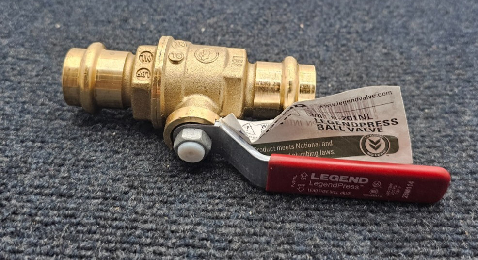 Legend Valve 101-204NL 3/4″ P-201NL Brass Press Fitting NPT Connection