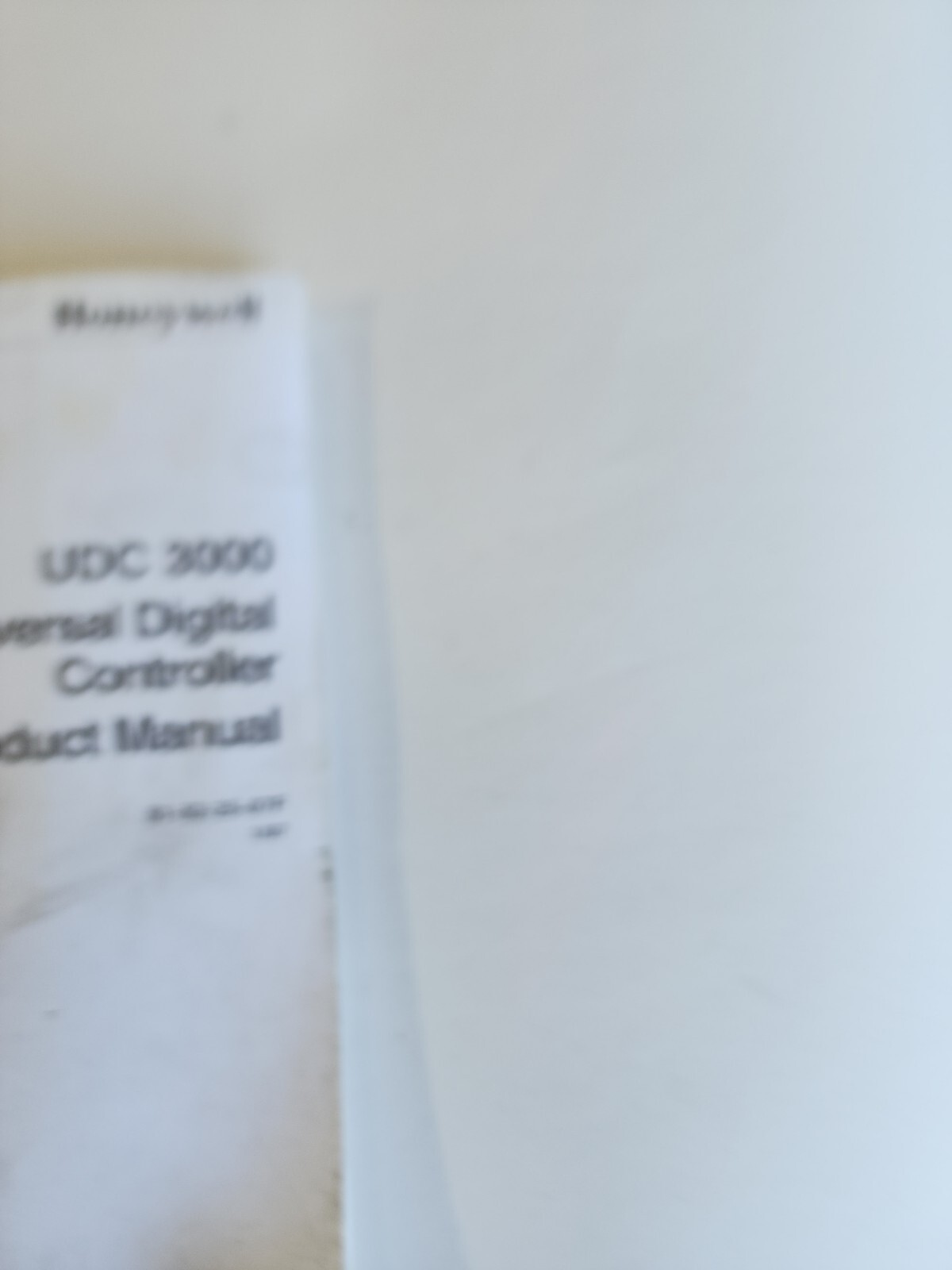 Honeywell 51-52-25-07F Product Manual For UDC 3000
