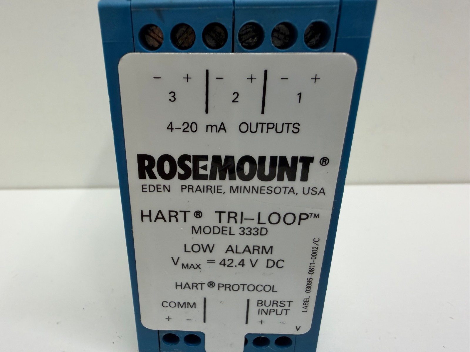 GOOD USED! ROSEMOUNT 42.4V HART TRI-LOOP SIGNAL CONVERTER 333D