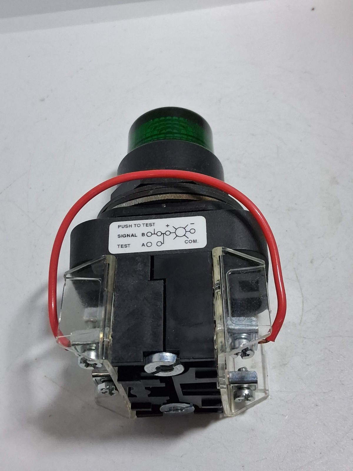 ALLEN BRADLEY 800H-QRTH10G PUSH TO TEST GREEN LED 120V FULL V SERIES F