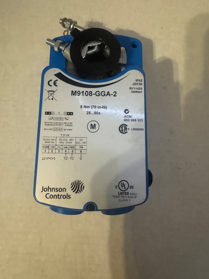 JOHNSON CONTROLS M9108-GGA-2 Air Valve Actuator