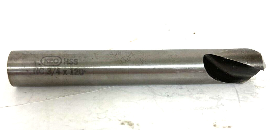 KEO HSS NC STRAIGHT SHANK SPOTTING DRILL 3/4″ OAD X 120° 1-7/8″ FLUTE 5-1/4″ OAL