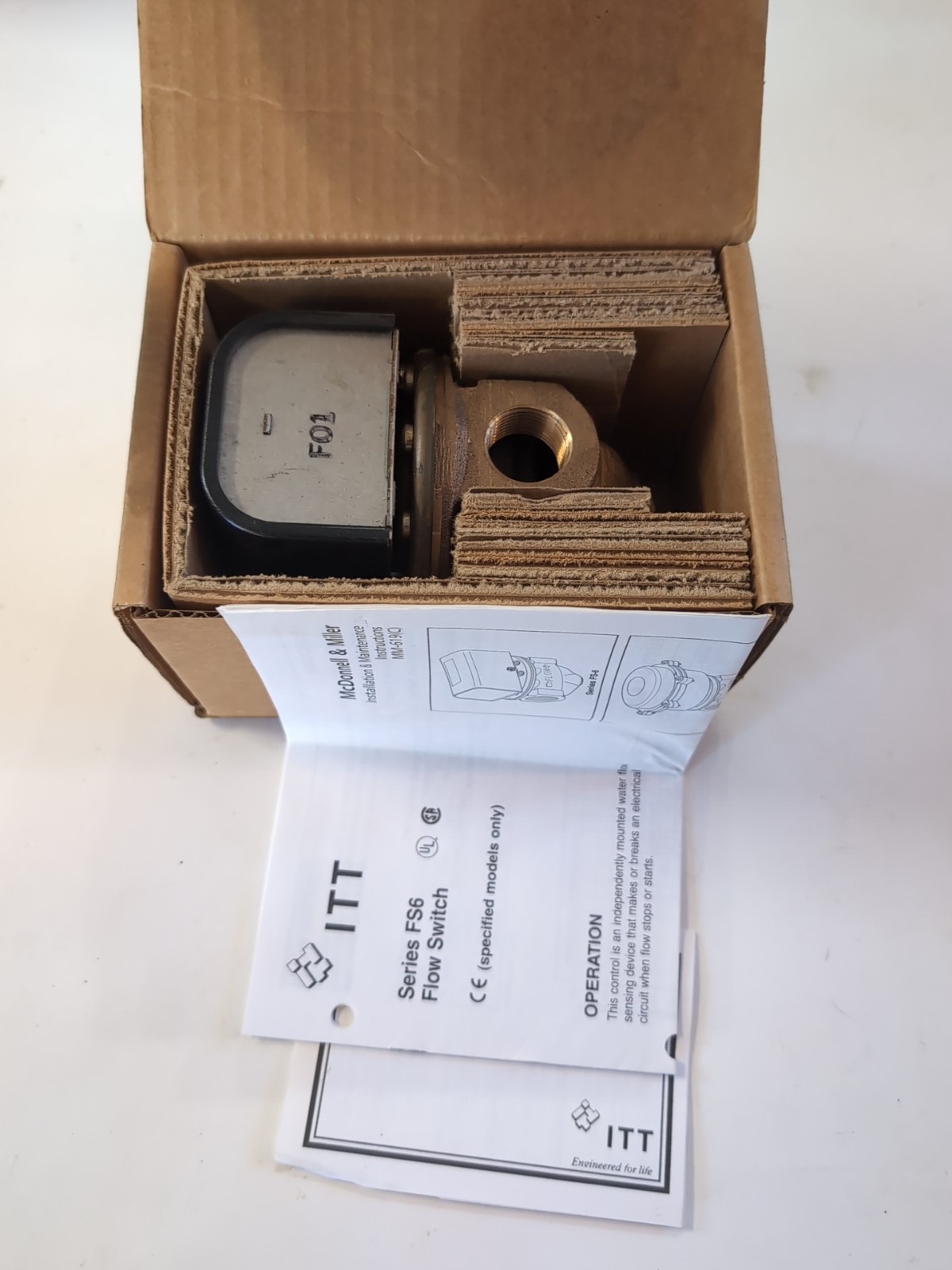 ITT MCDONNELL & MILLER FS6-3/4 FLOW SWITCH 3/4 NPT 115400 FS634