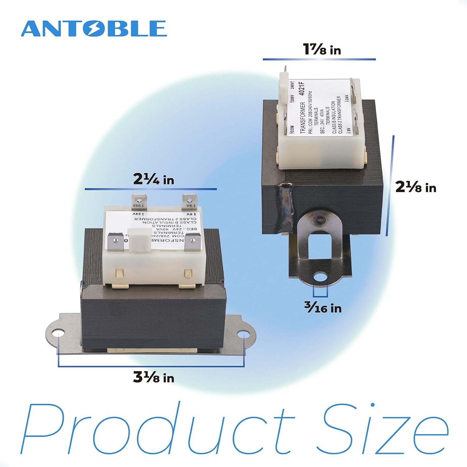 ANTOBLE 0130M00138S 240V To 24V Transformer Compatible With Goodman Amana 40VA 2