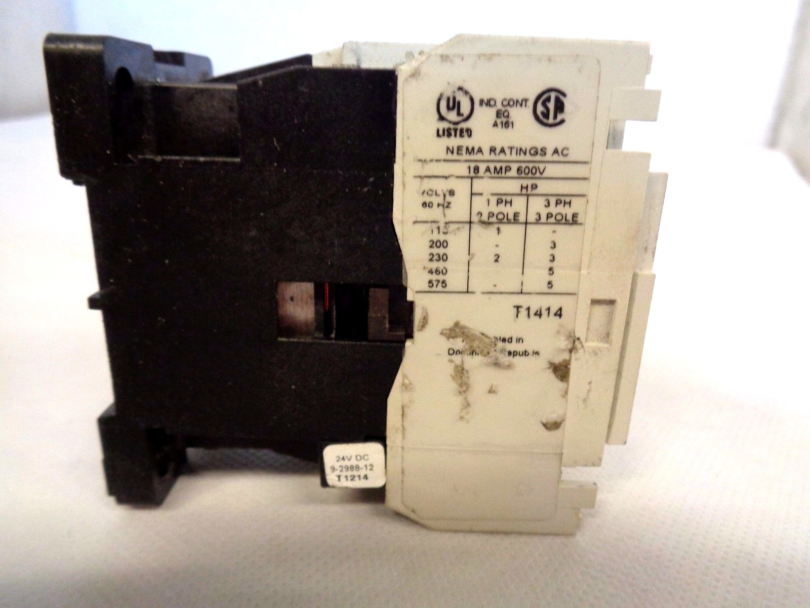 EATON/CUTLER-HAMMER AN19BNY2 CONTACTOR SIZE 0 18 AMP