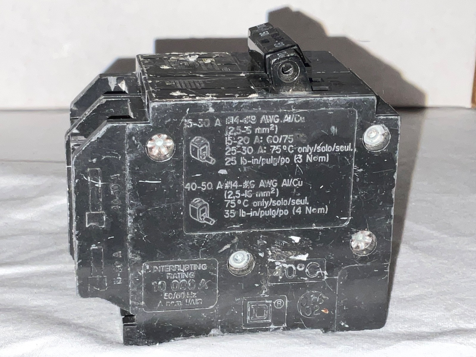 Square D HOMT2020250 Homeline Quad Circuit Breaker Two 20A 2 50A AB4457 #2