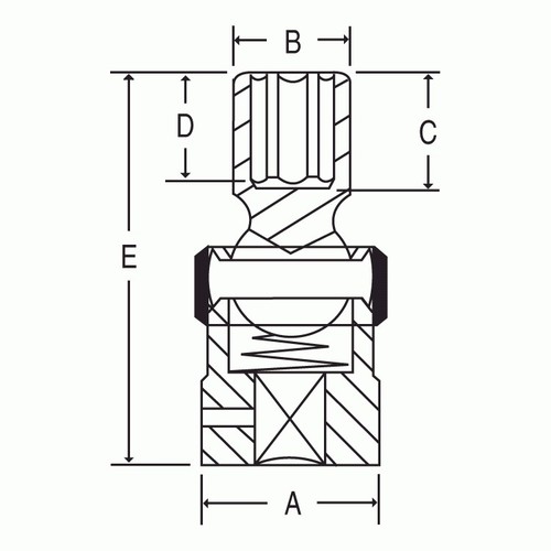 Grey Pneumatic 2036U 1/2″ Drive x 1-1/8″ Standard Universal Impact Socket