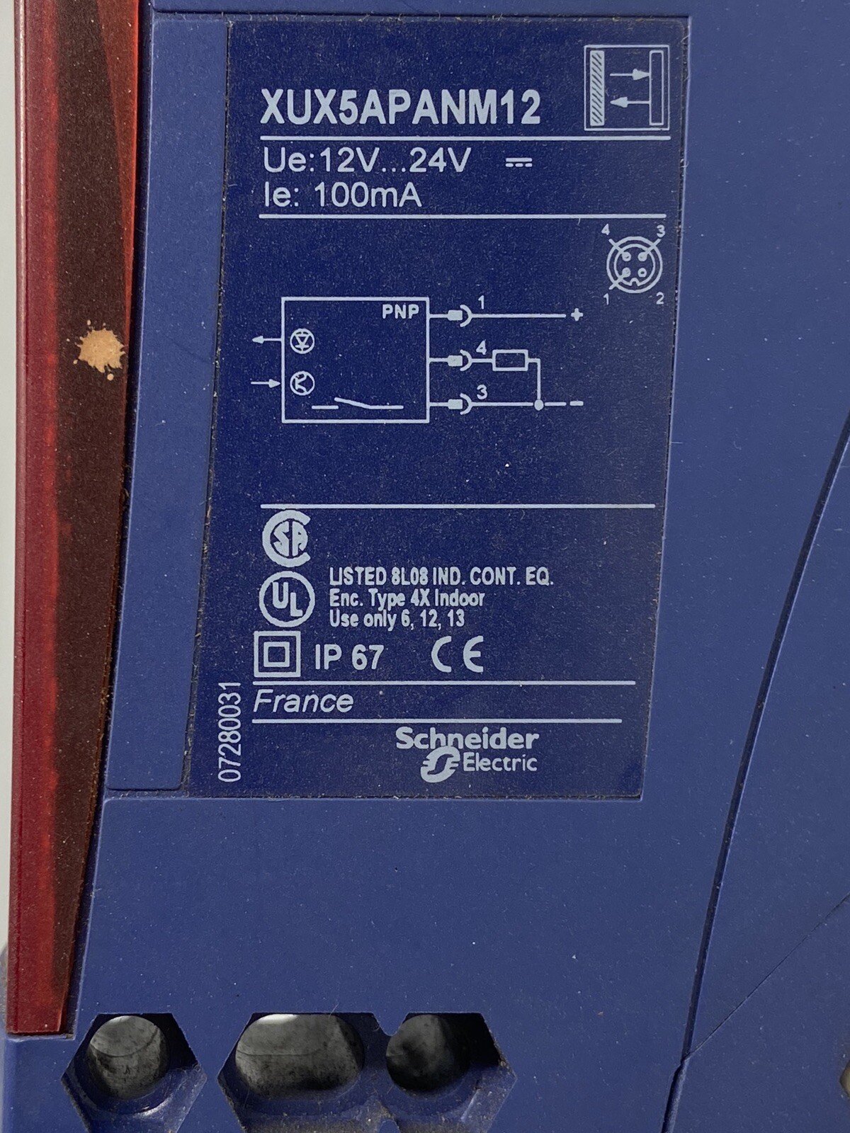 Schneider-Telemacanique XUX5APANM12 Photo eye sensor