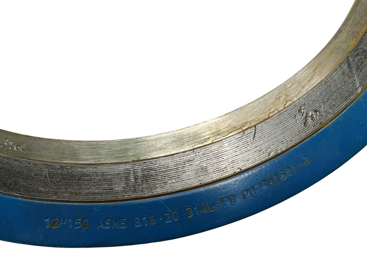 Garlock Flexseal 12″ 150 ASME B16.20 Spiral Wound Gasket, 316L-FG P0-301521-3