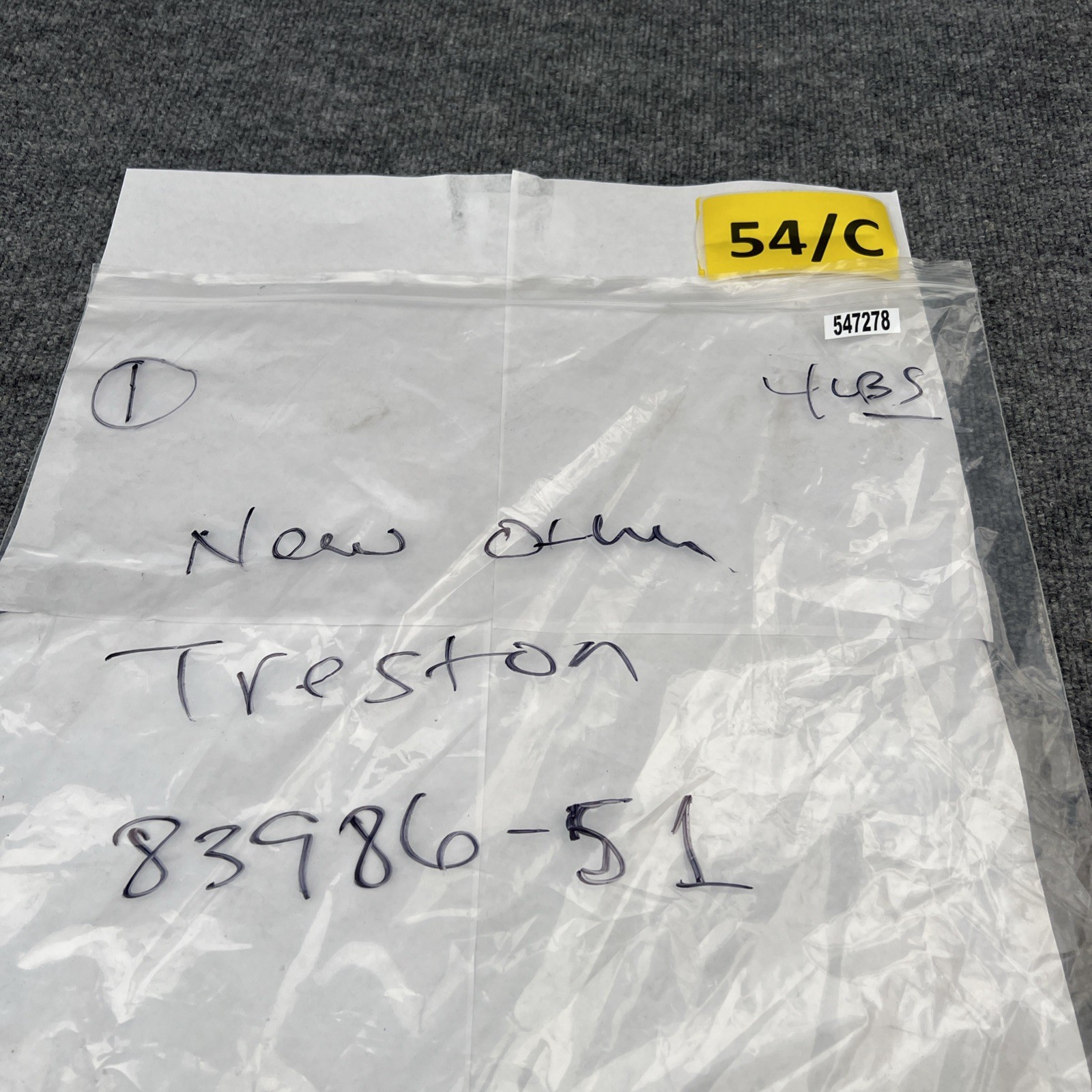 TRESTON 839086-51 Bin Mounting Rail,3 inx2 inx24 7/8 in 35YR34