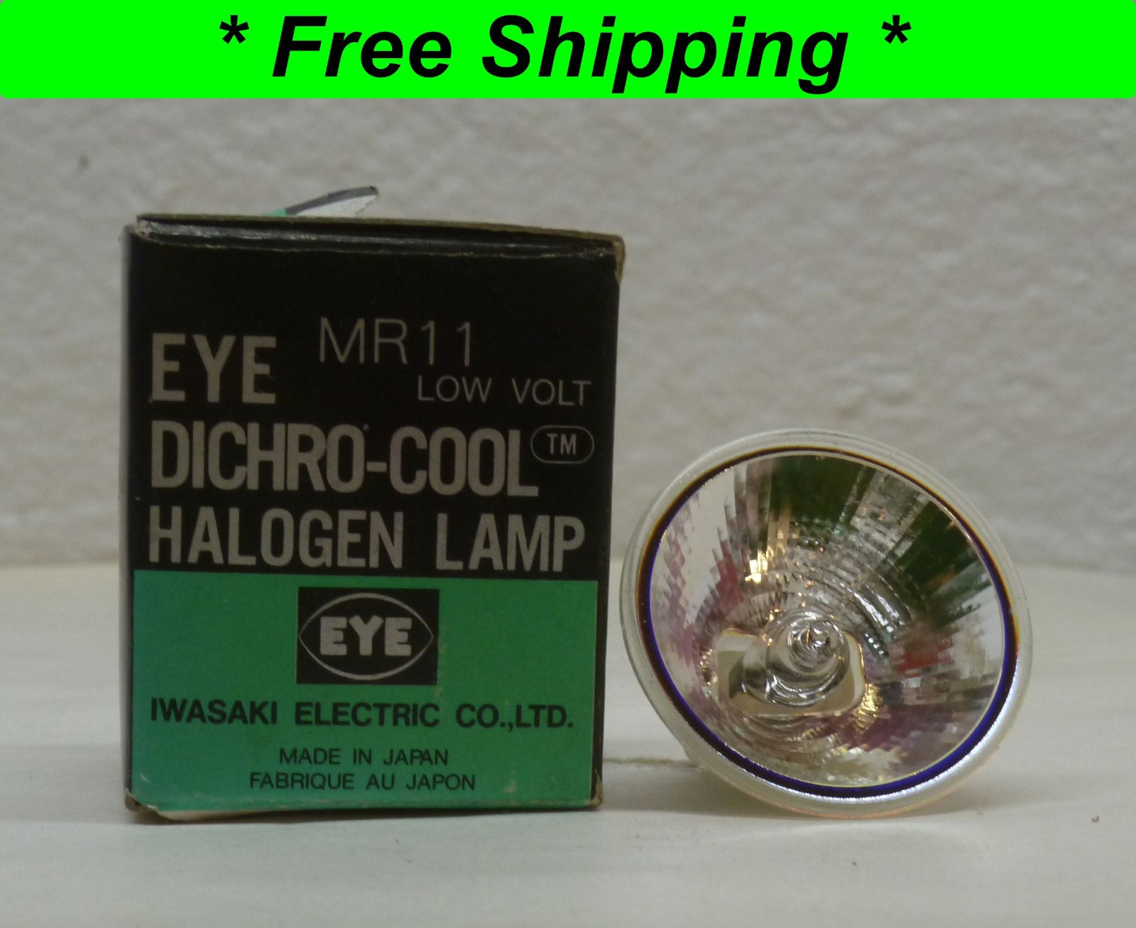 Lot of 2 MR11 Eye Dichro-Cool Low Volt Halogen Lamp 12V 35W FTE GU4 bi-pin Base
