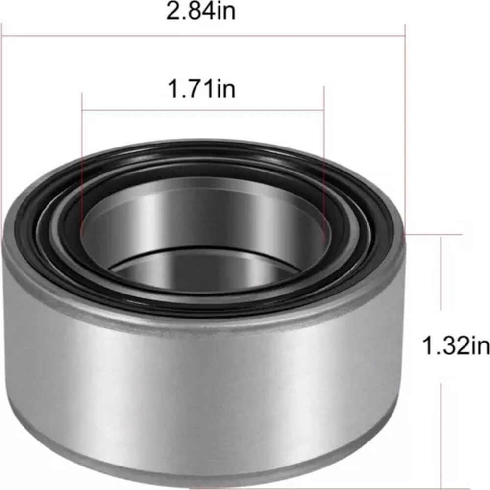 2x For Polaris 3514699 Double Row Angular Contact Wheel Bearing – 44X72X33MM