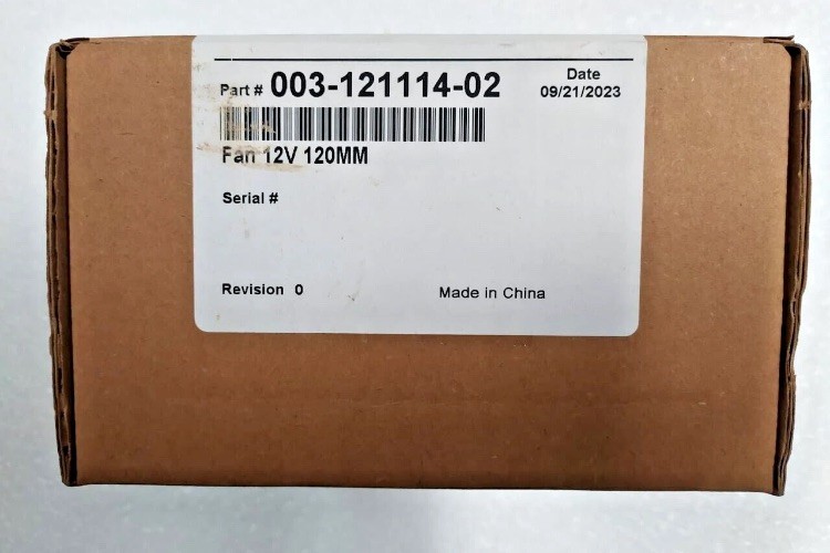003-121114-02 – Spare Parts Christie – Fan 12V 120MM/NEW IN ORIGINAL BOX!