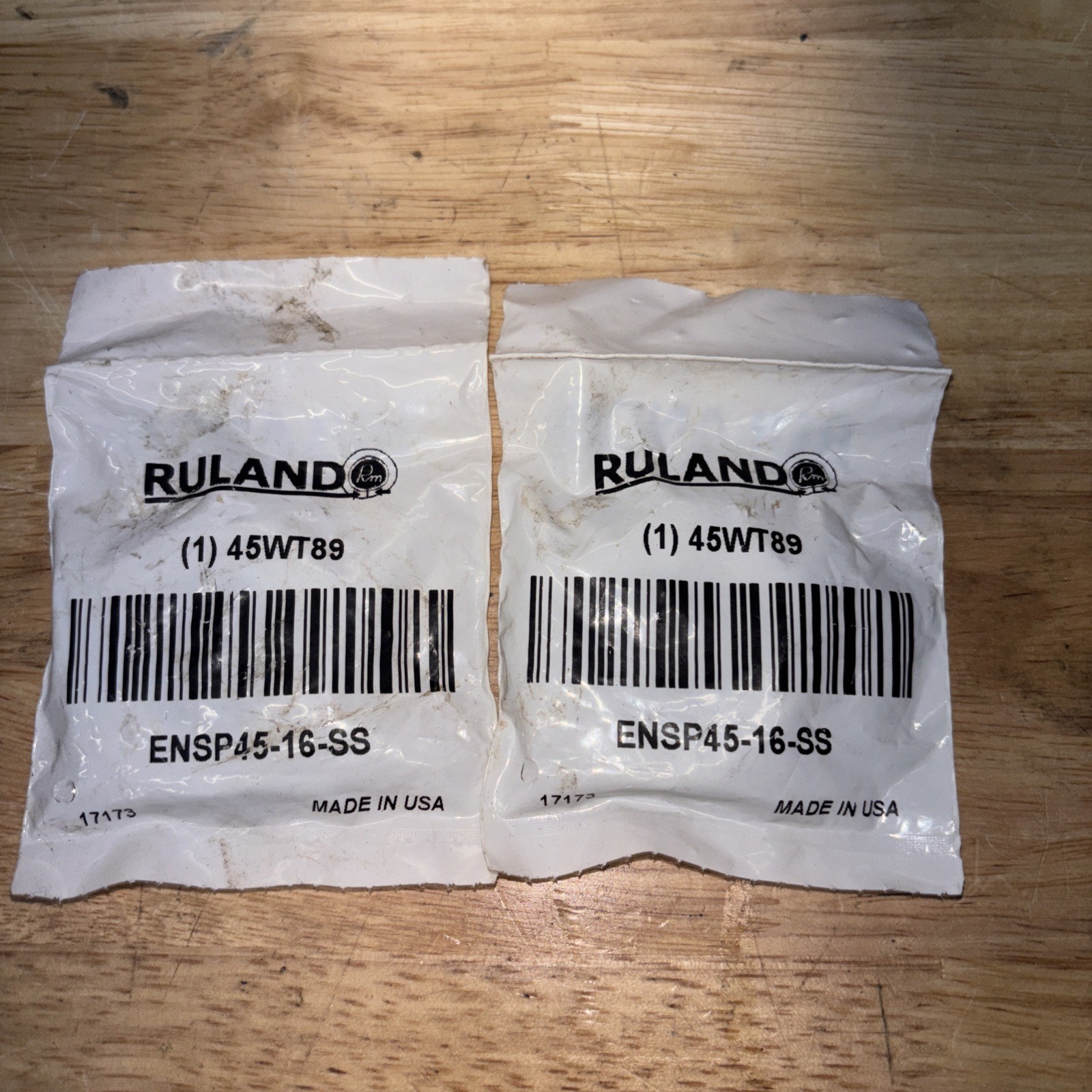 RULAND MANUFACTURING ENSP45-16-SS Shaft Collar,SS,2 pcs,1in Bore Dia. 45WT89
