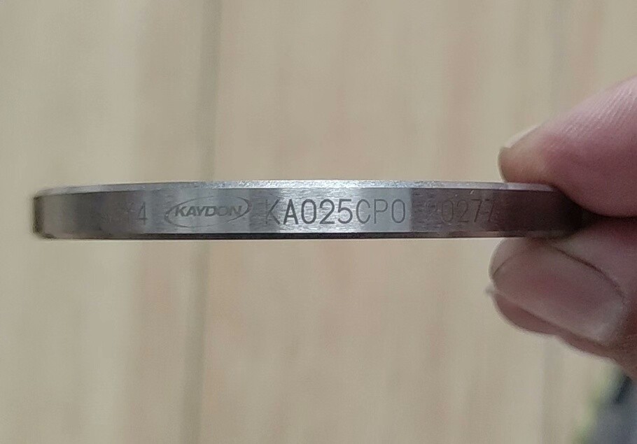 KAYDON KA025CP0 Thin Section Deep Groove Ball Bearing, Used As Pictured