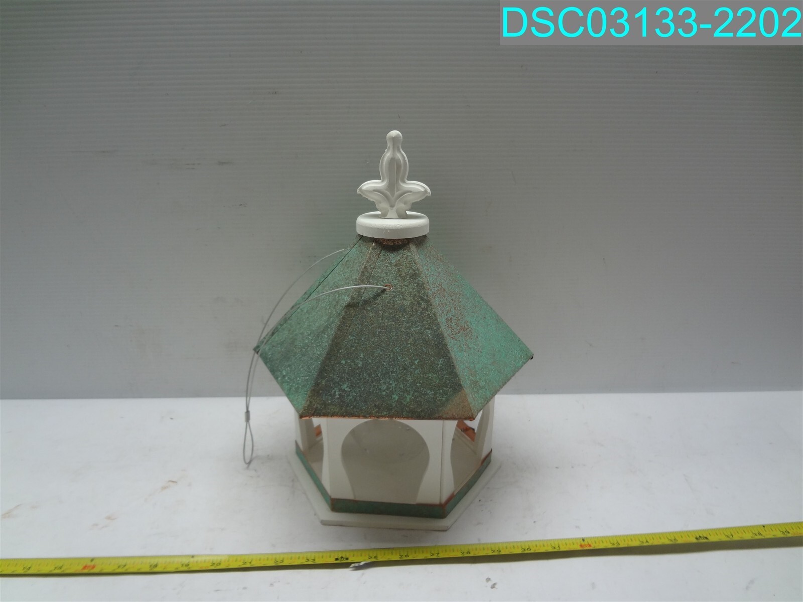 Wild Bird Feeder Solid Cellular PVC Patina Copper Roof (F8V) 11″ x 11″ x 14.5″