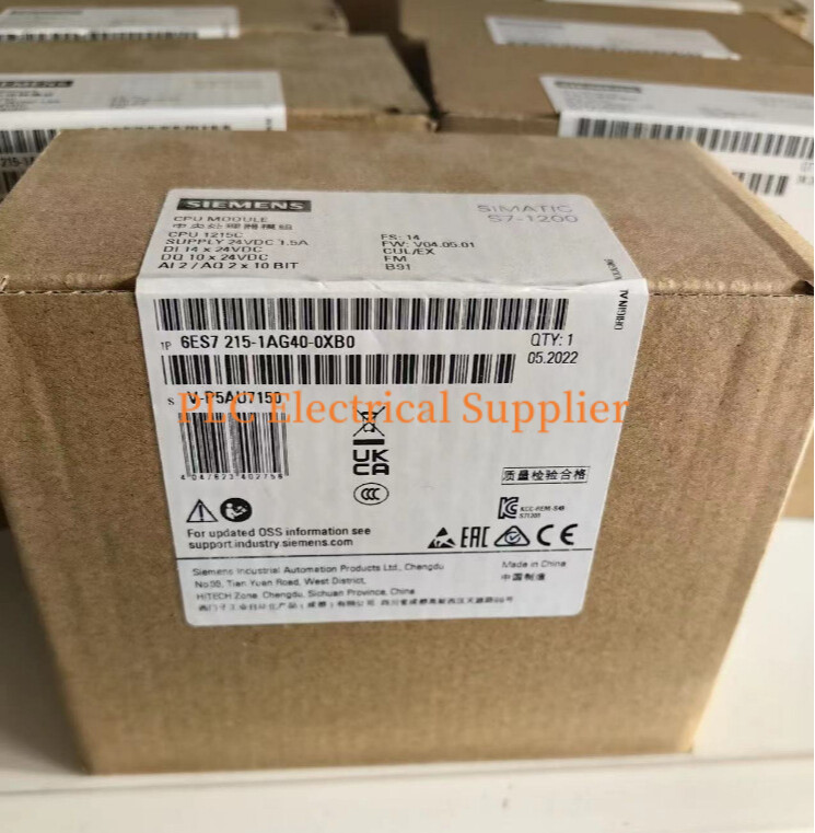 1PCS Newest With Box Siemens 6ES7 215-1AG40-0XB0 SIMATIC S7-1200 CPU In Stock