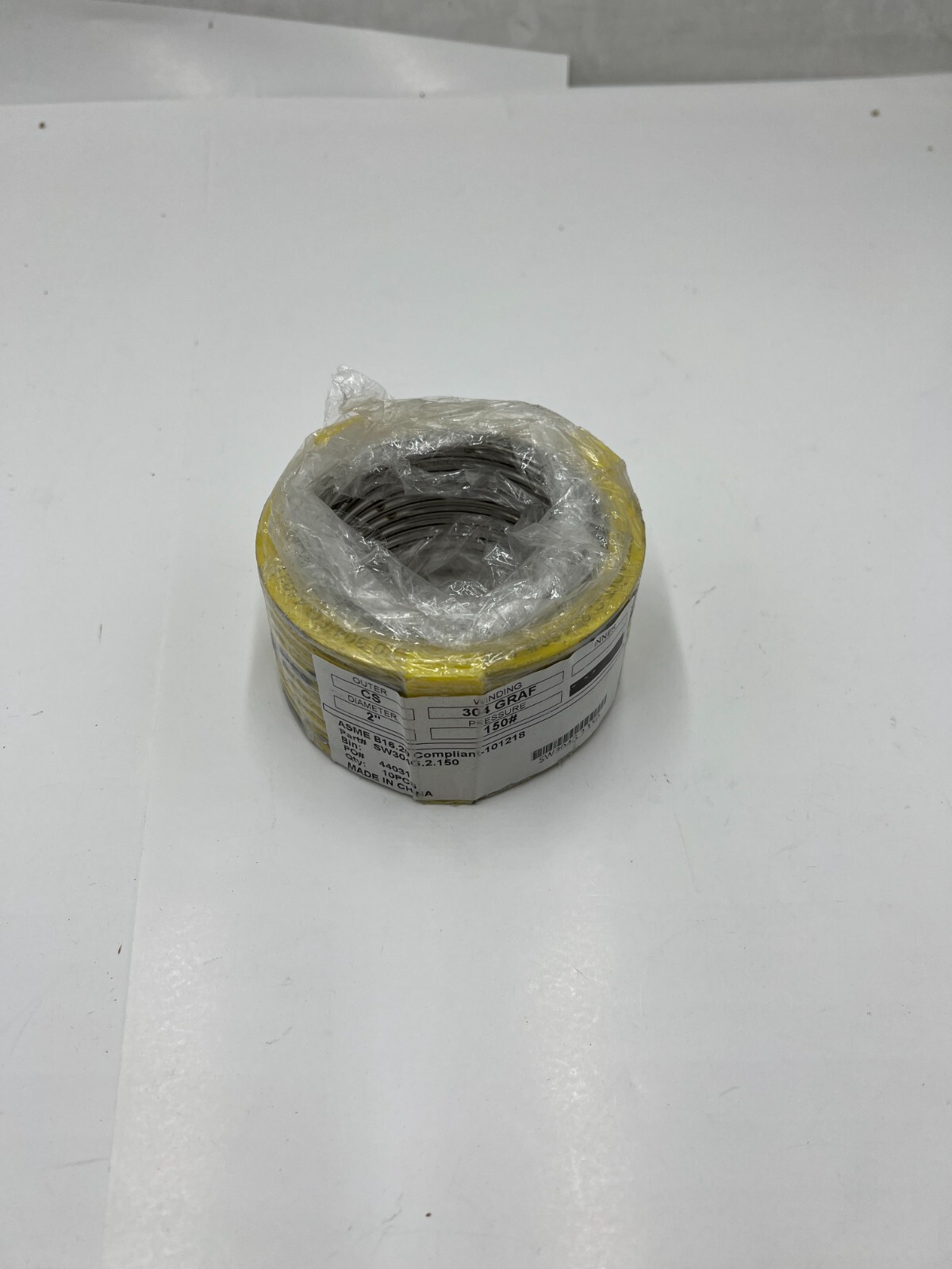 Pack of 10 Spiral Wound Gasket SW304G.2.150 2 in Diameter 304 Graf Winding CS
