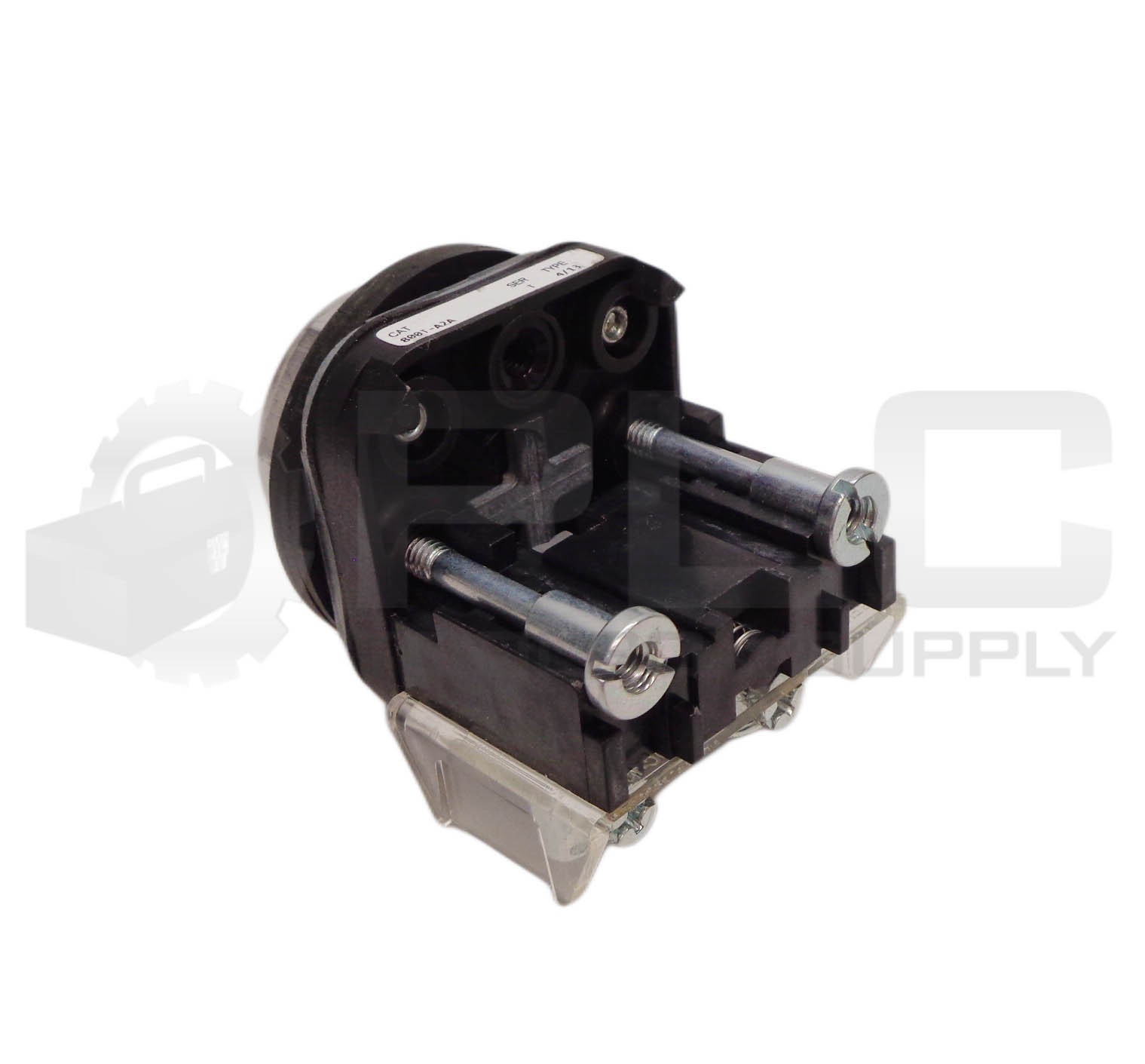 LOT OF 3 ALLEN BRADLEY 800T-A2A /T BLACK PUSH BUTTON W/ 800T-XA /D CONTACT BLOCK