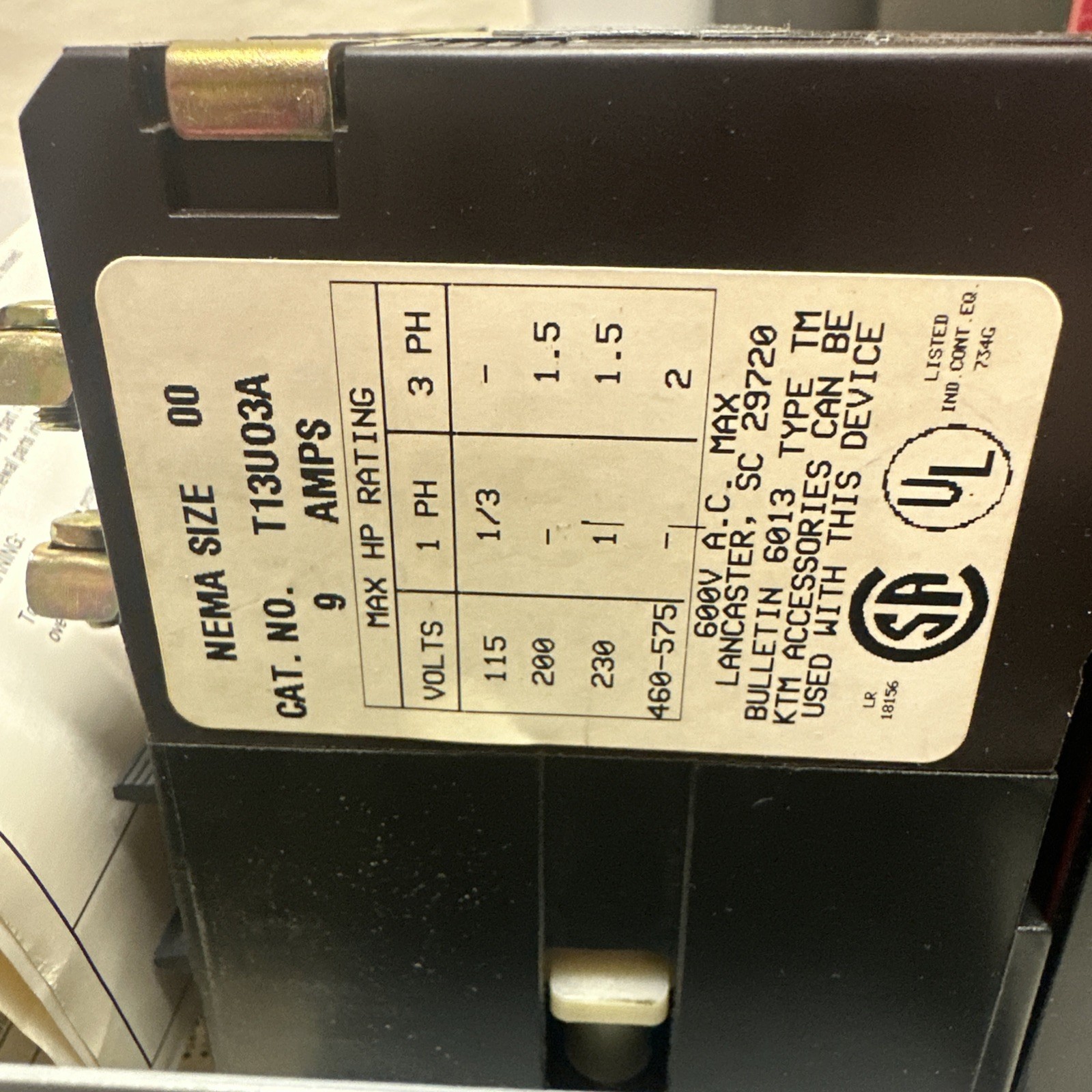 Joslyn Clark,T13UO3A-76,Size 00 w/ New Enclosure