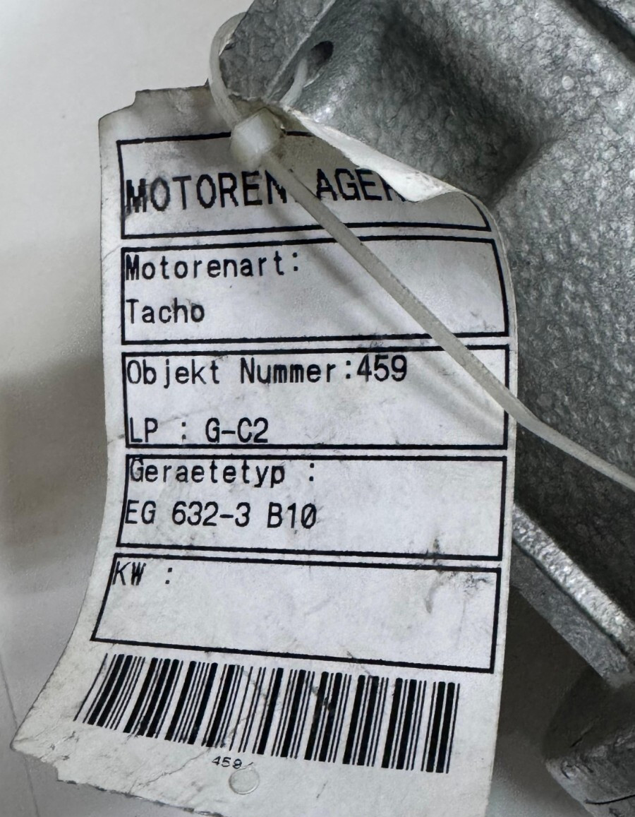 Motorenlager Tacho Motor EG 632-3 B10 – 30VDC, 1000 min⁻¹,