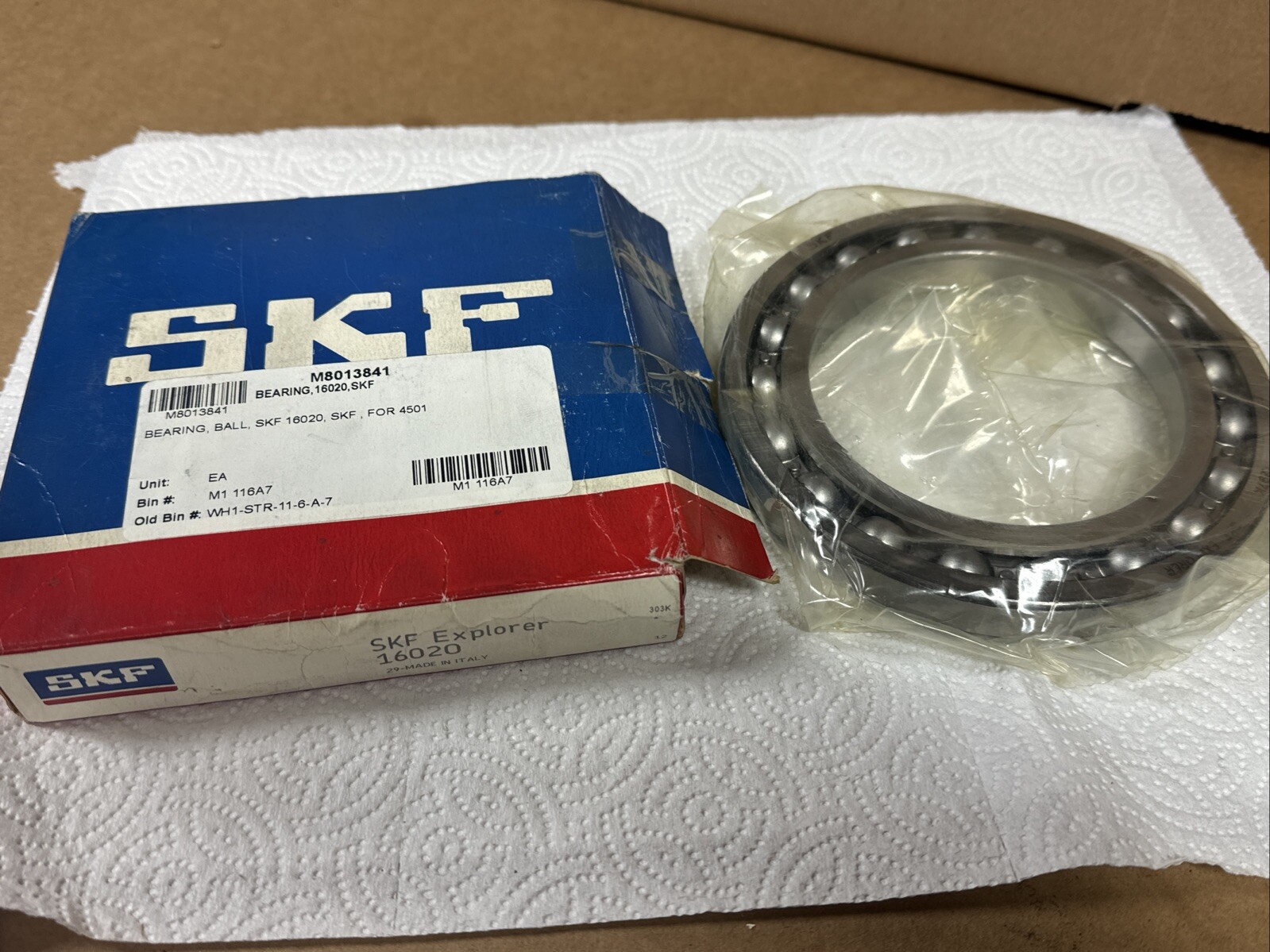 SKF 16020 Explorer Single Row Ball Bearing FAST SHIPPING
